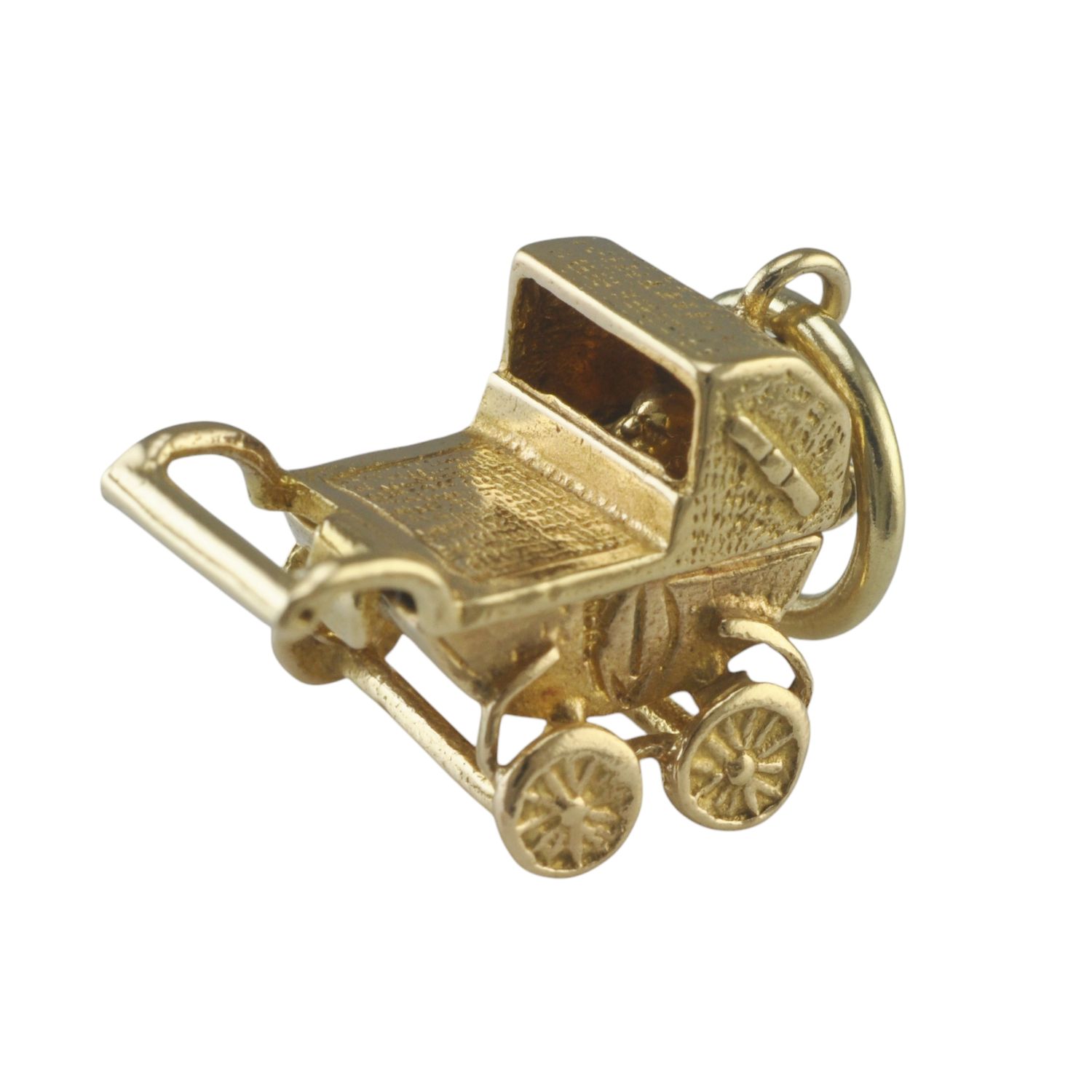 9ct Gold Opening Pram Charm