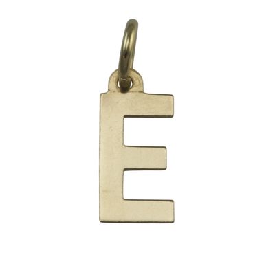 9ct Gold Letter E Charm