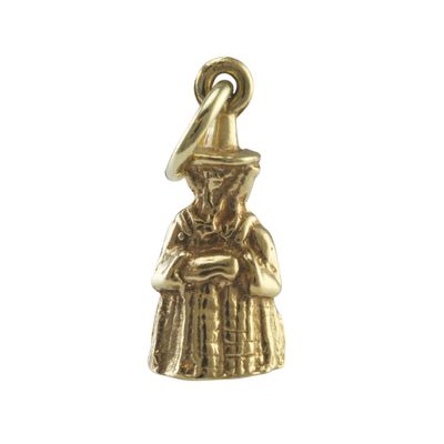 9ct Gold Pilgrim Lady Charm