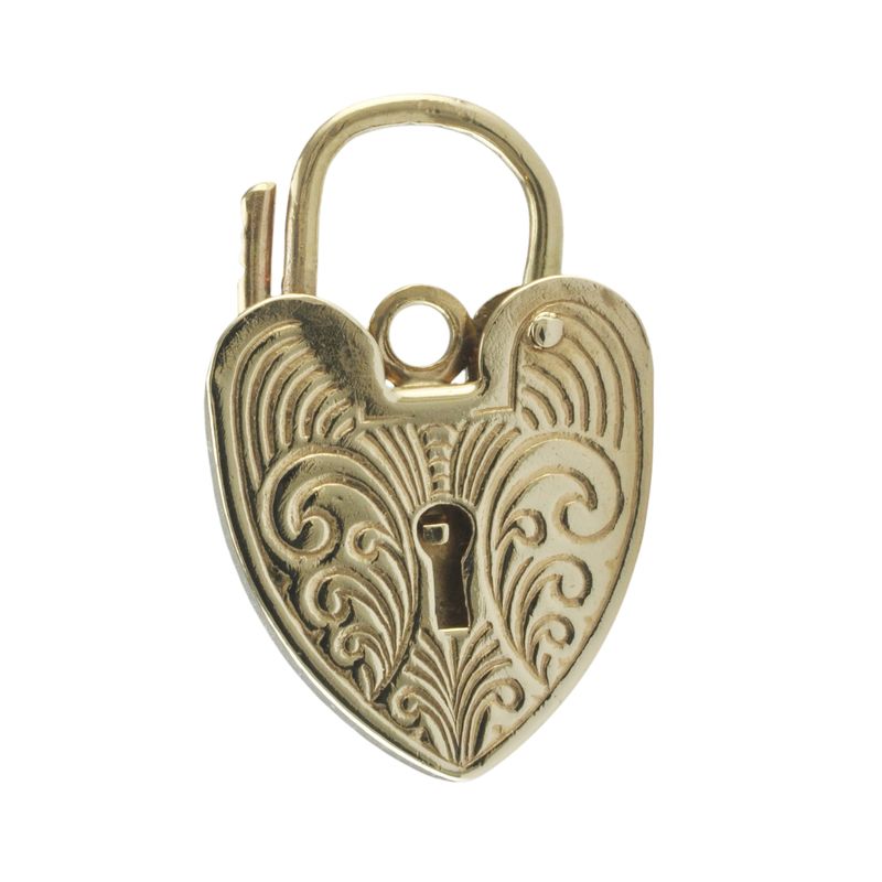 9ct Gold Floral Heart Locket