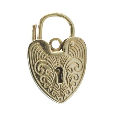 9ct Gold Floral Heart Locket