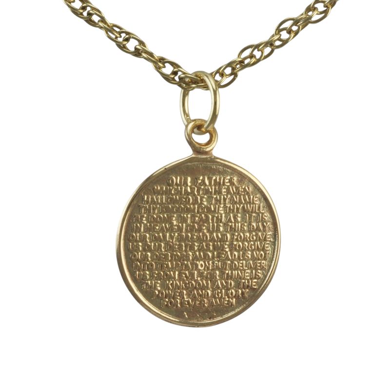 9ct Gold Lord's Prayer Pendant