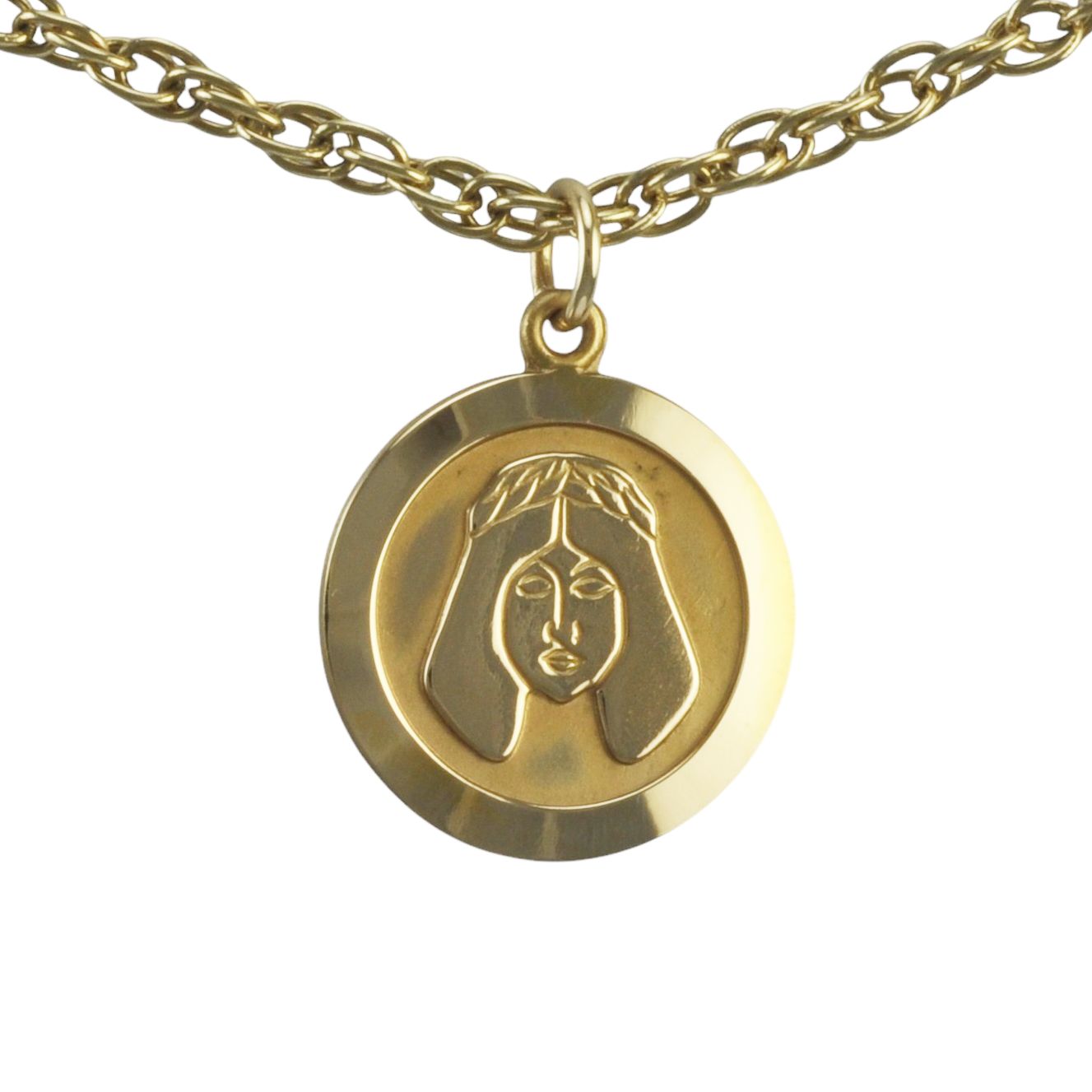 9ct Gold Virgo Pendant