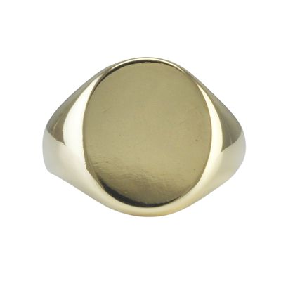 Modern 9ct Gold Oxford Signet Ring