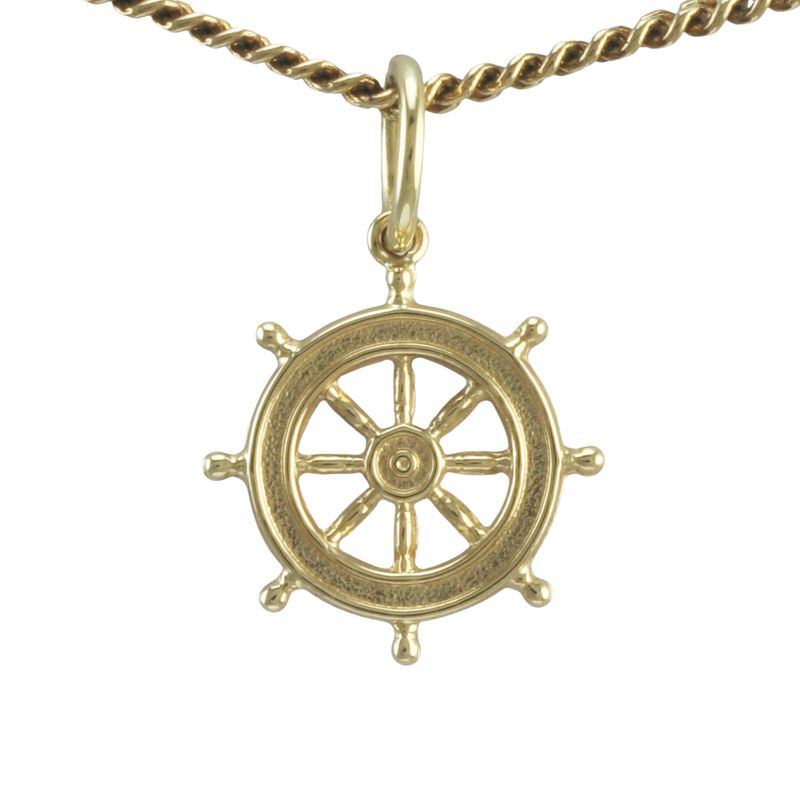 9ct Gold Ships Wheel - SOLD