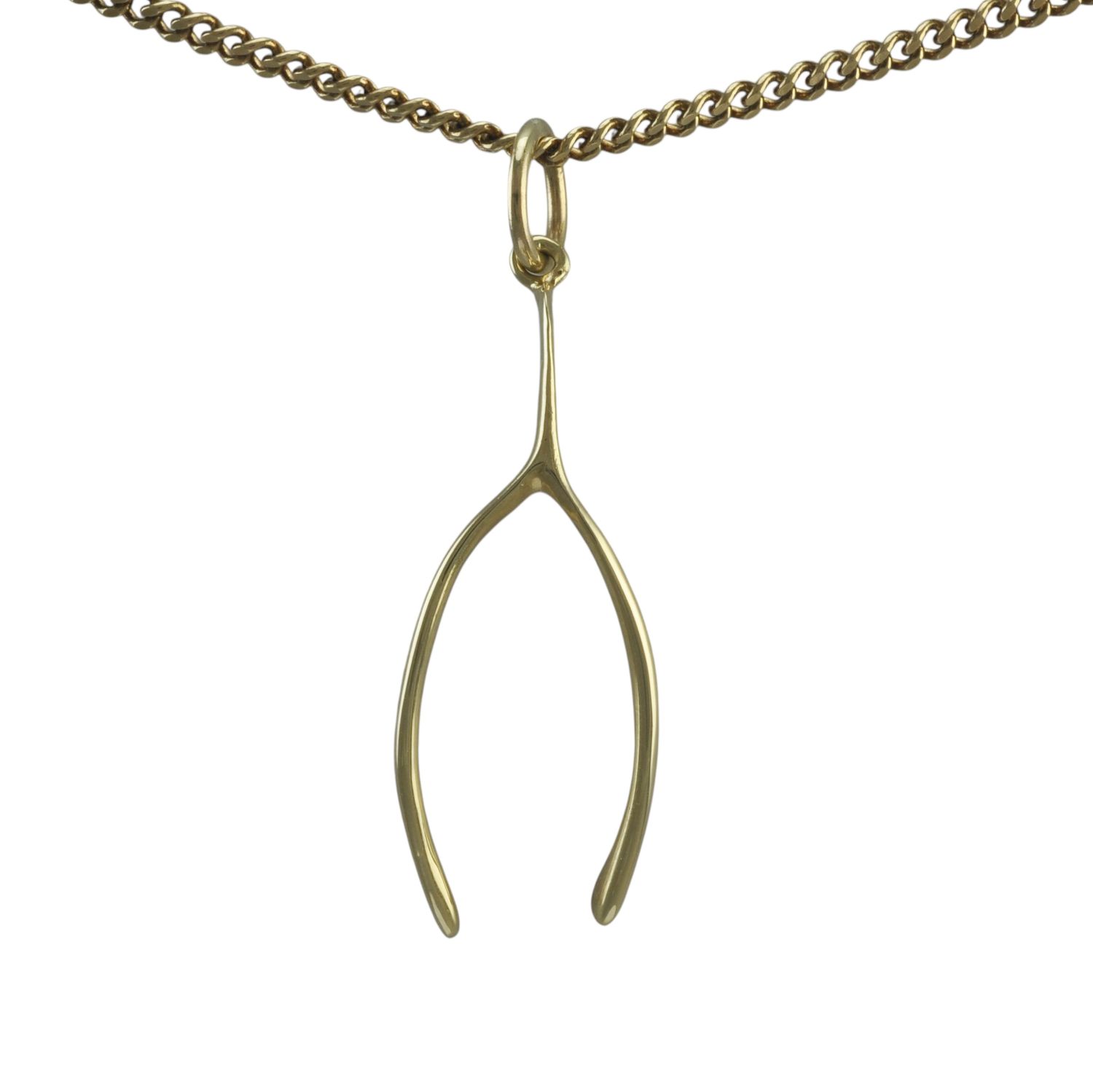 9ct Gold Wishbone Charm