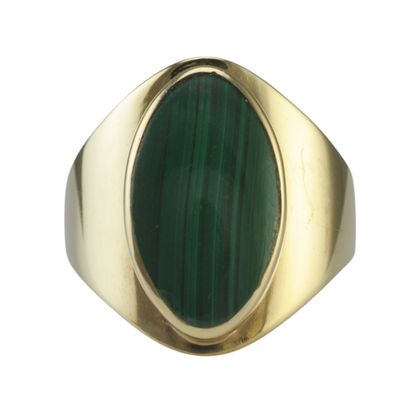 9ct Malachite Dress Ring