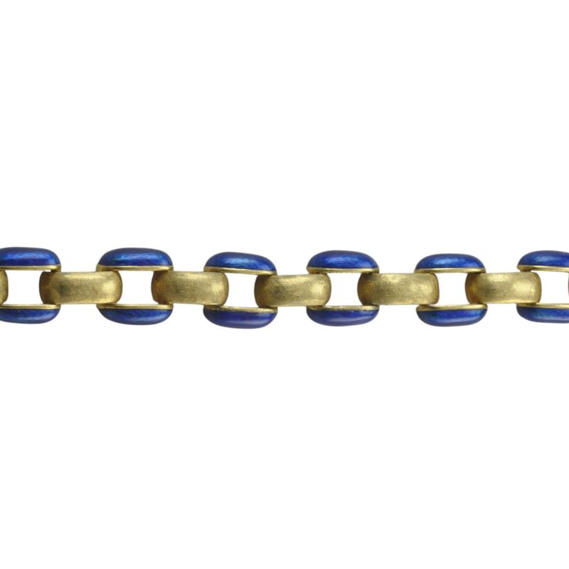 18ct Gold and Enamel Bracelet
