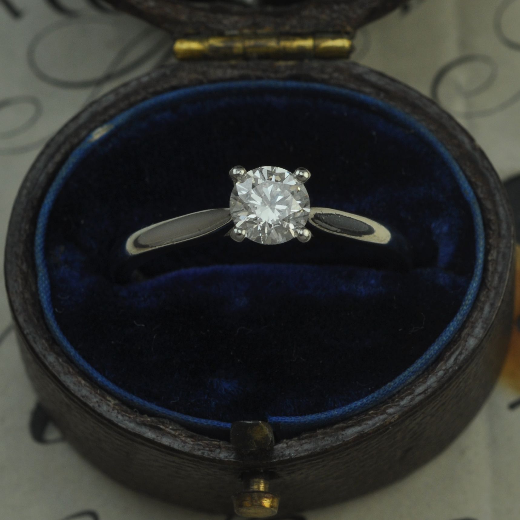 Platinum and Diamond Solitaire Engagement Ring