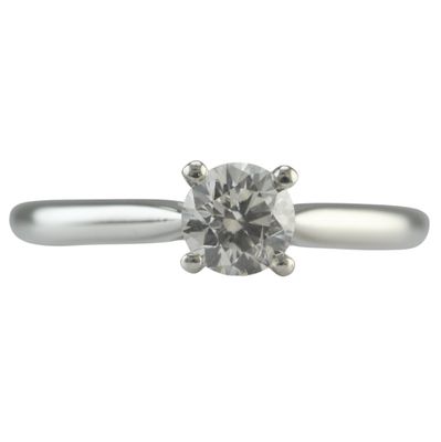 Platinum and Diamond Solitaire Engagement Ring