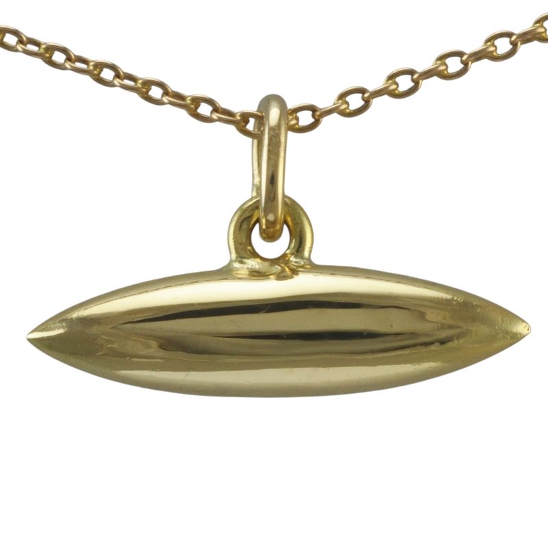 18ct Torpedo Pendant