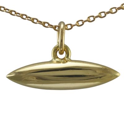 18ct Torpedo Pendant