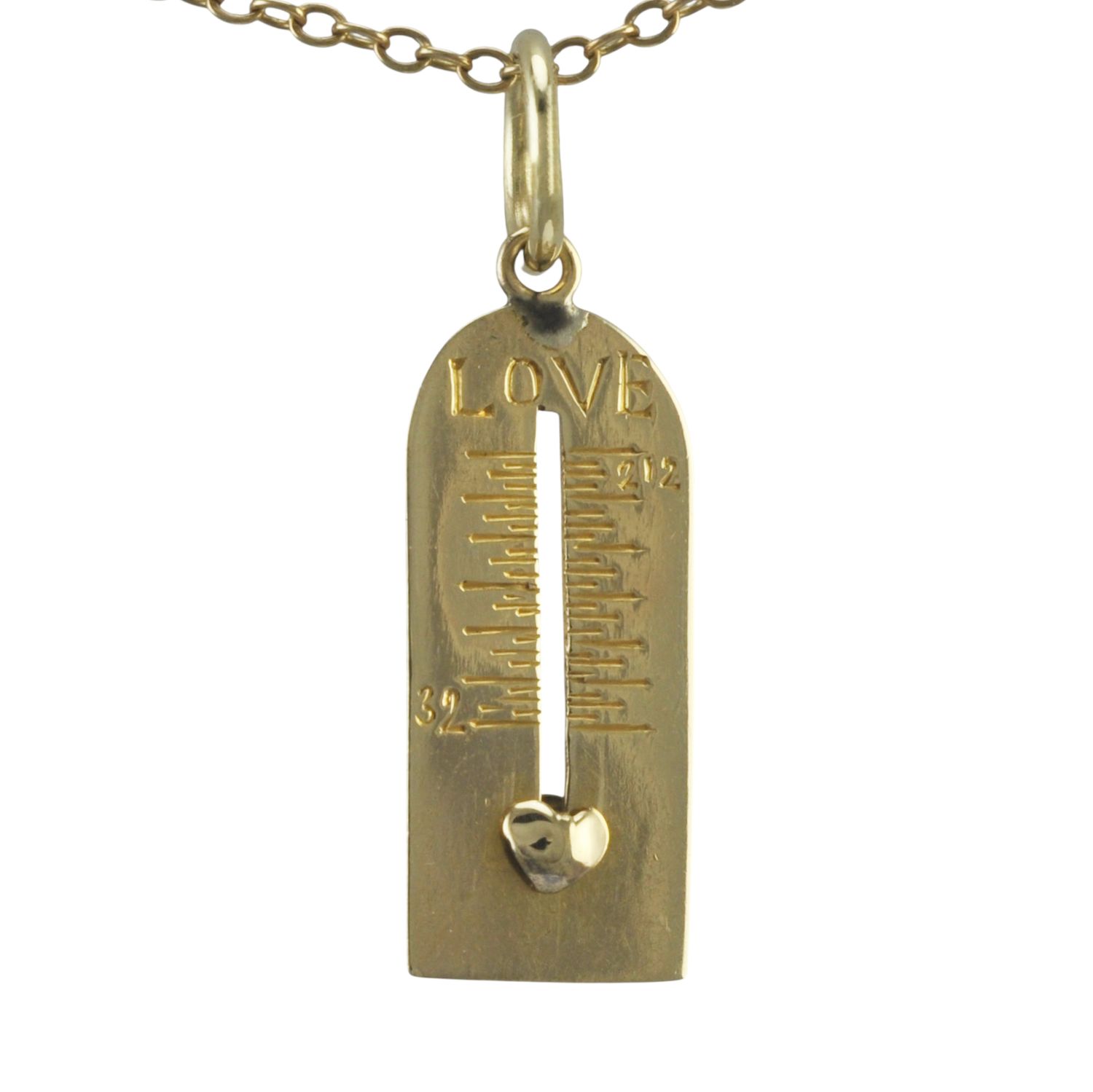9ct Gold 'Love Meter' Charm