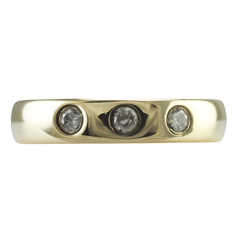 Diamond Set Wedding Band