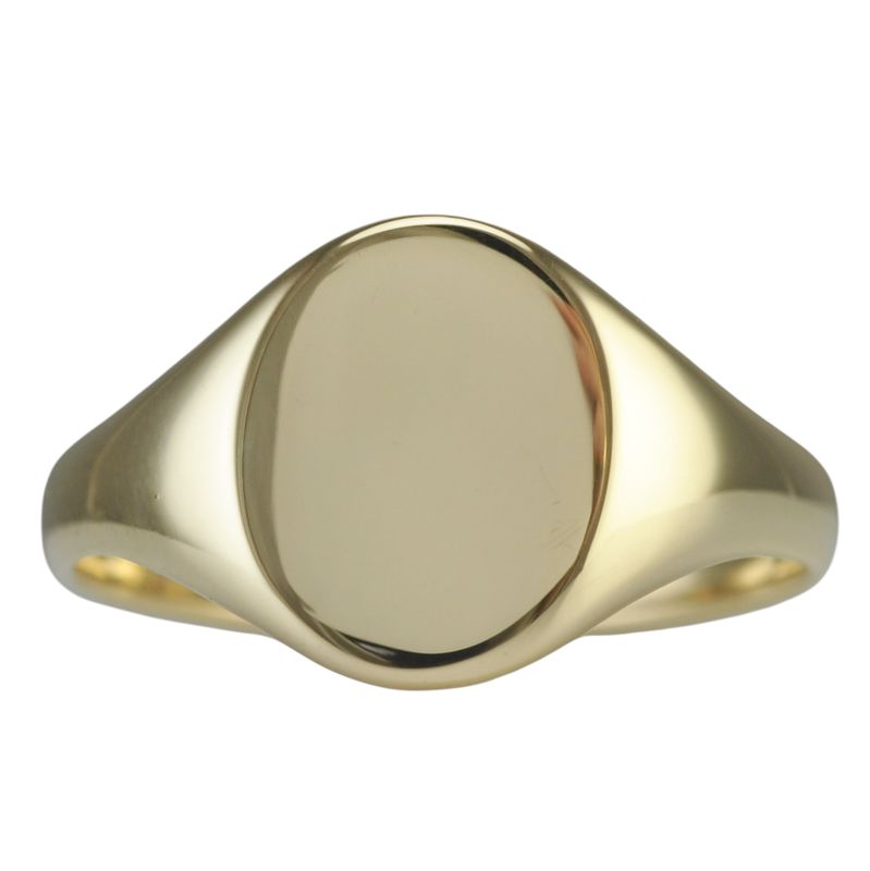 9ct Oval Oxford Signet Ring