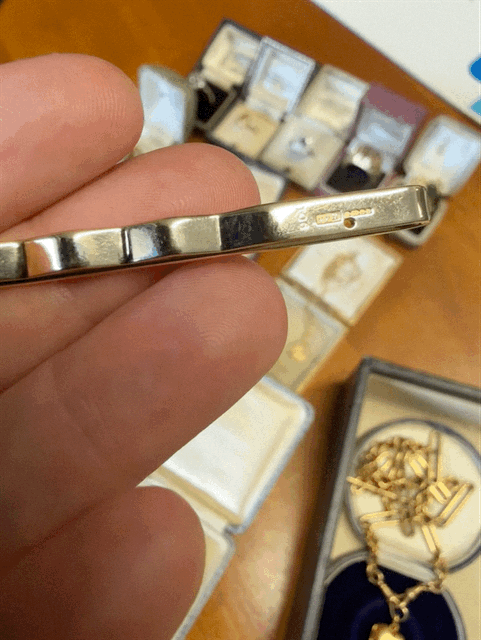 9ct Gold Tie Slide