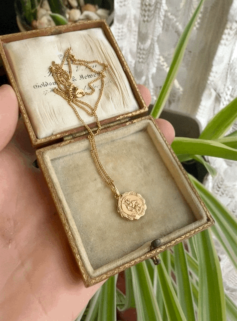 9ct Gold St Christopher Pendant and Chain