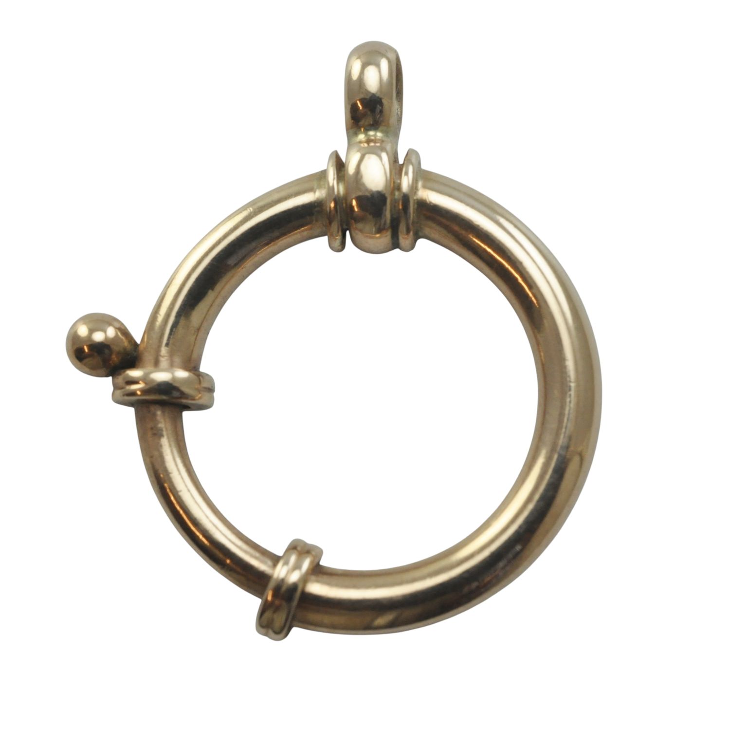 Antique Large 8ct Rose Gold Bolt Ring