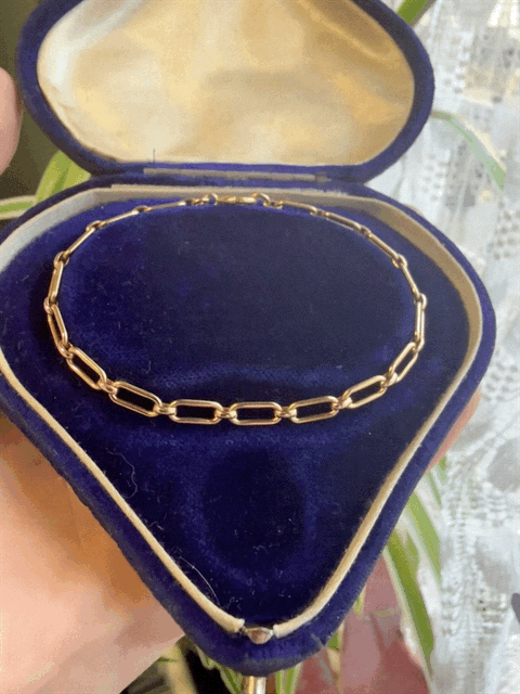 18ct Gold Paperlink Bracelet