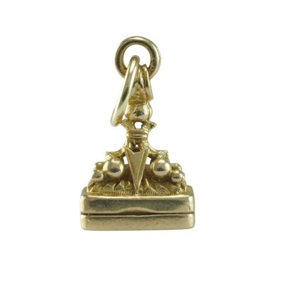 1950s Gold Locket Fob