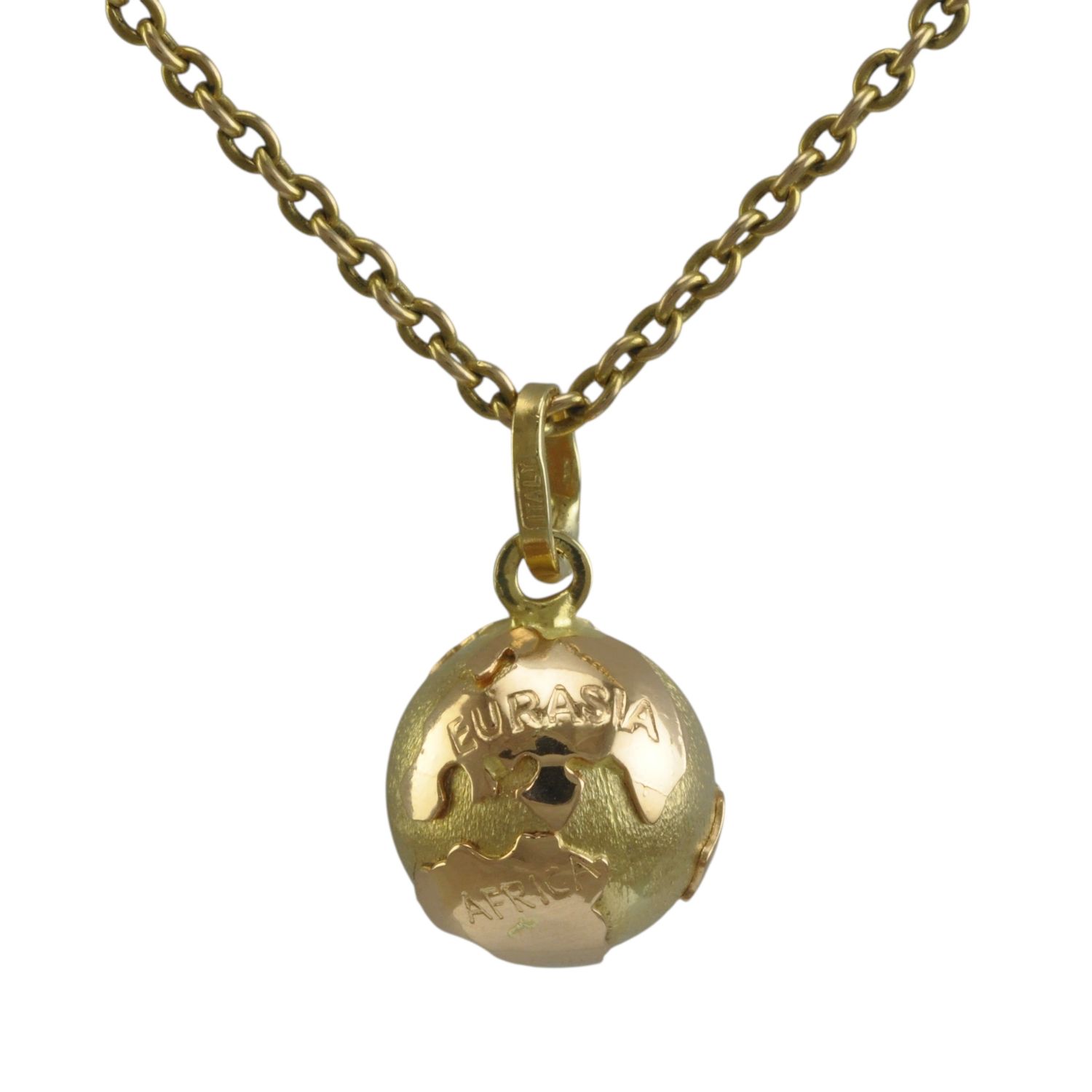 18ct Gold Globe Pendant
