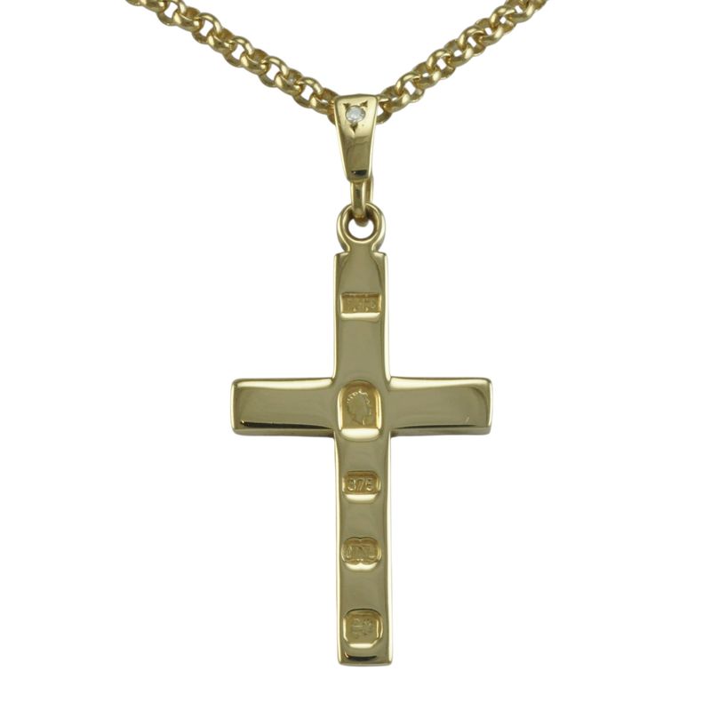 9ct Gold Ingot Style Cross