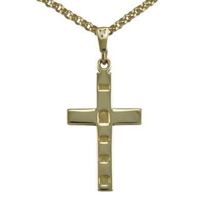 9ct Gold Ingot Style Cross