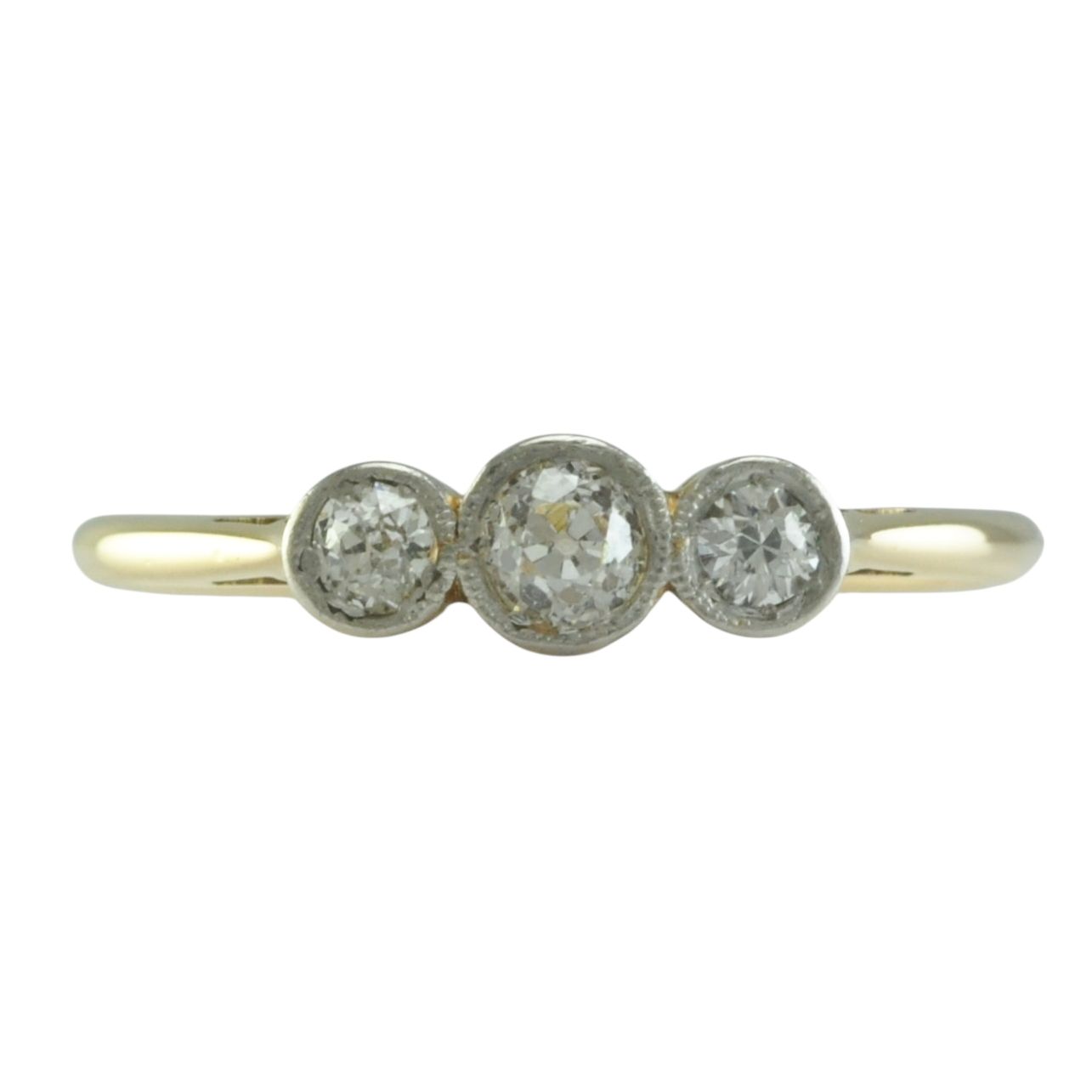 Edwardian 18ct Diamond Three Stone Ring