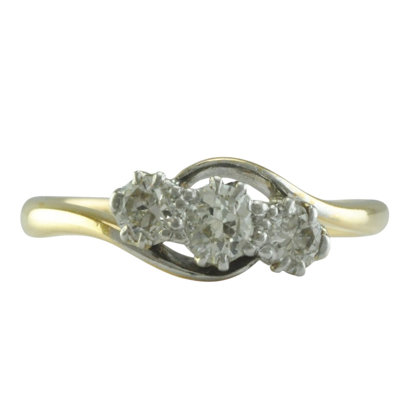 18ct and Platinum Diamond Three Stone Ring