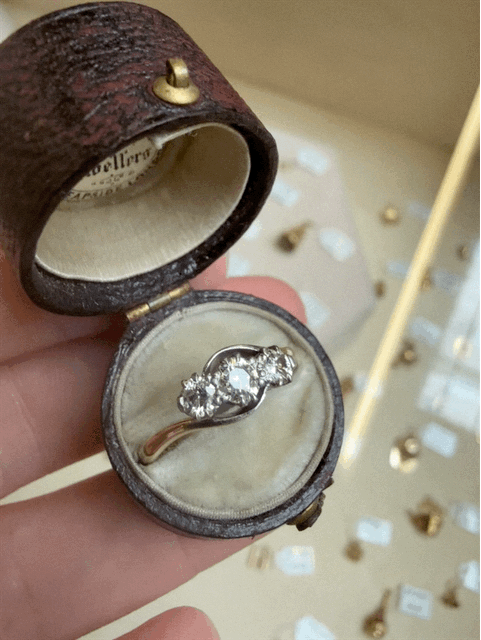 18ct and Platinum Diamond Three Stone Ring