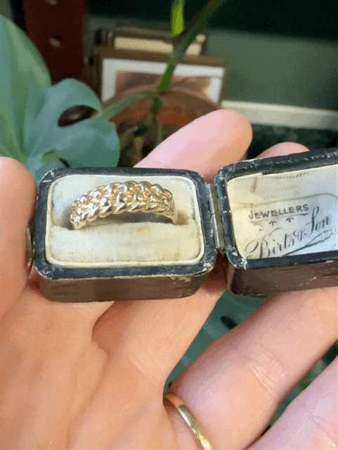 9ct Gold Shot Ring