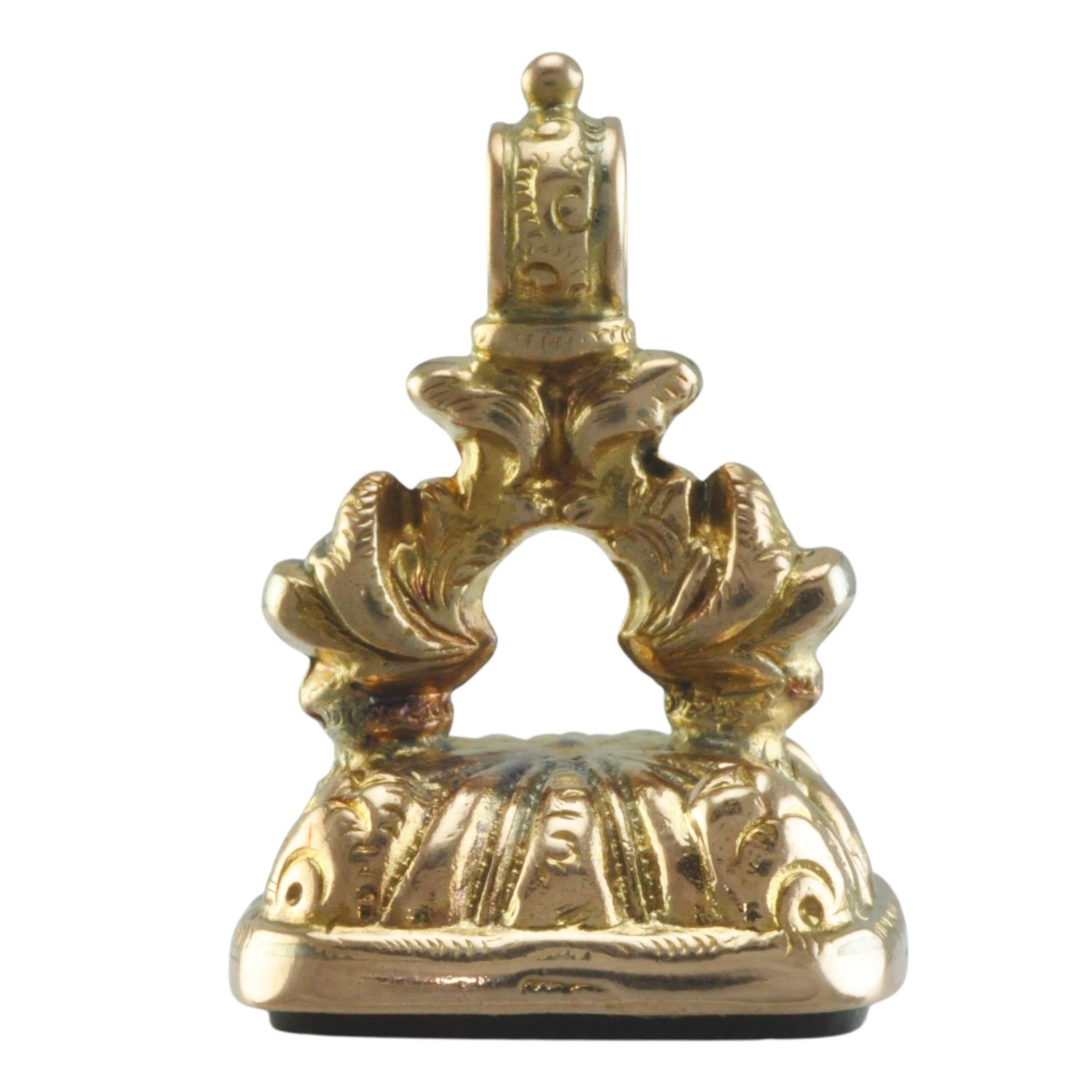 Victorian 9ct Intaglio Onyx Fob