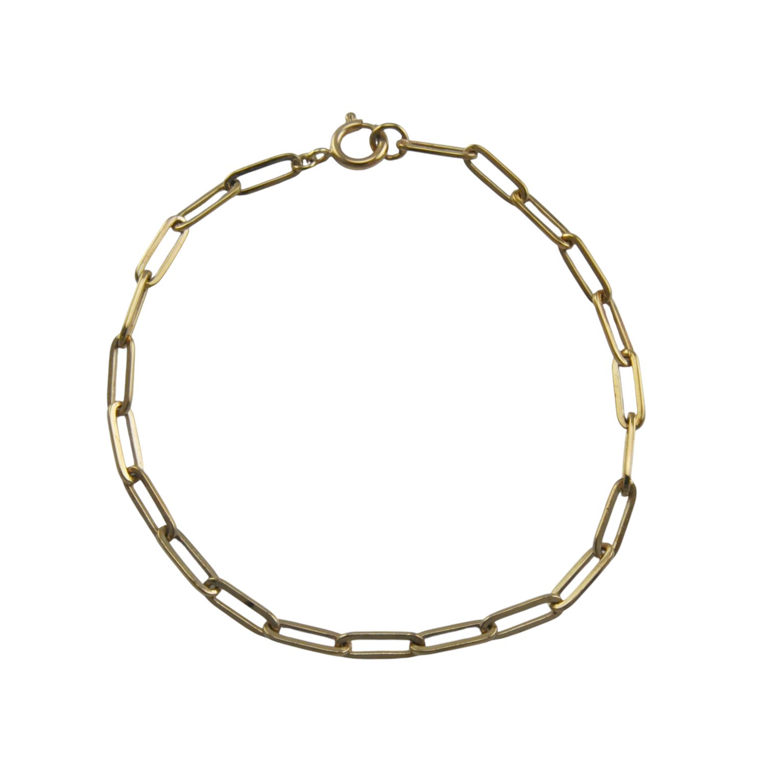 9ct Rose Gold Paperlink Bracelet