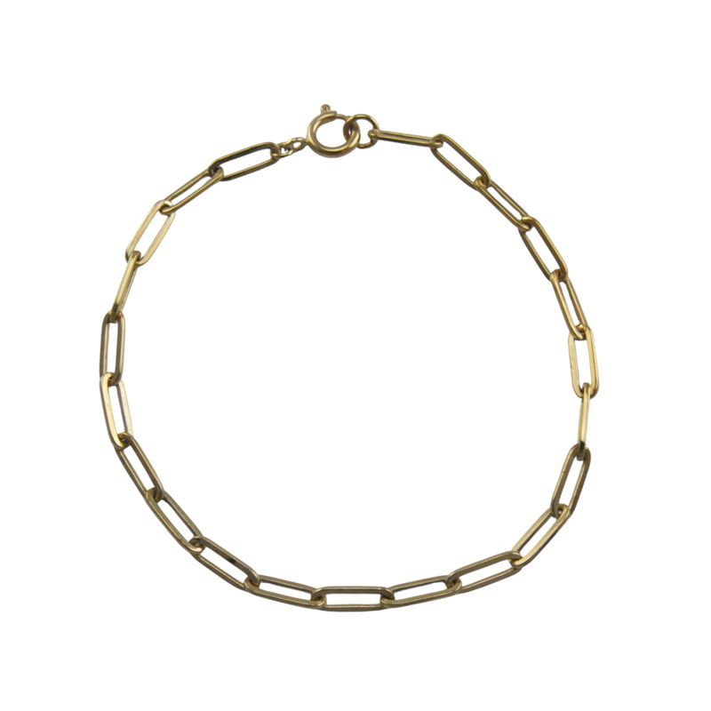 9ct Rose Gold Paperlink Bracelet