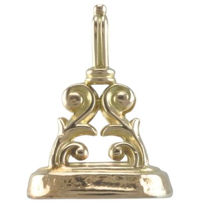 Antique Rose Gold Fob Pendant