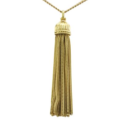 18ct Gold Tassel Pendant 18ct Gold Tassel Pendant