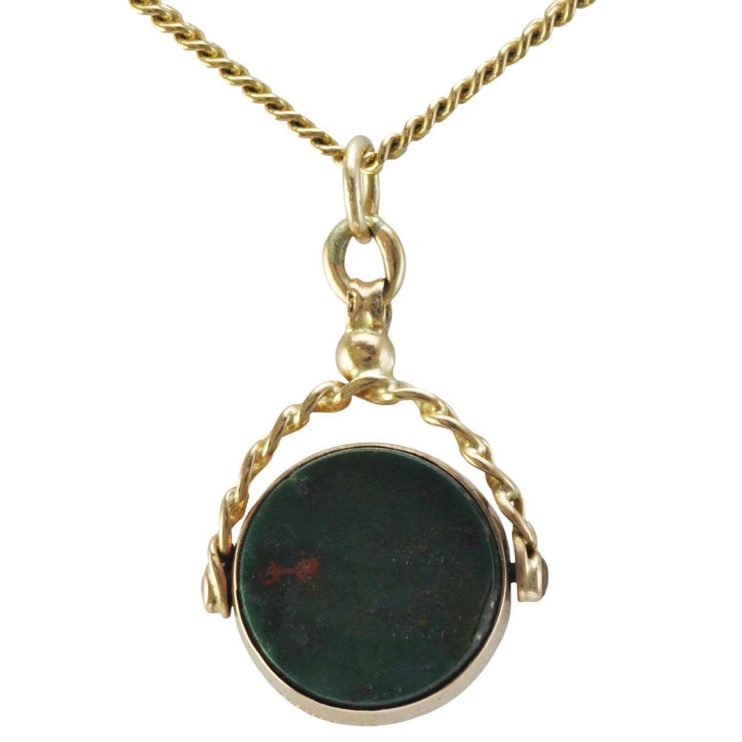 Antique Bloodstone and Carnelian Swivel Fob