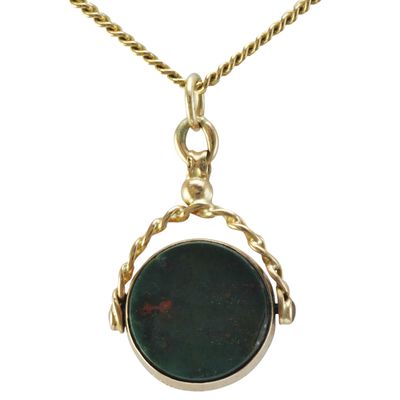 Antique Bloodstone and Carnelian Swivel Fob