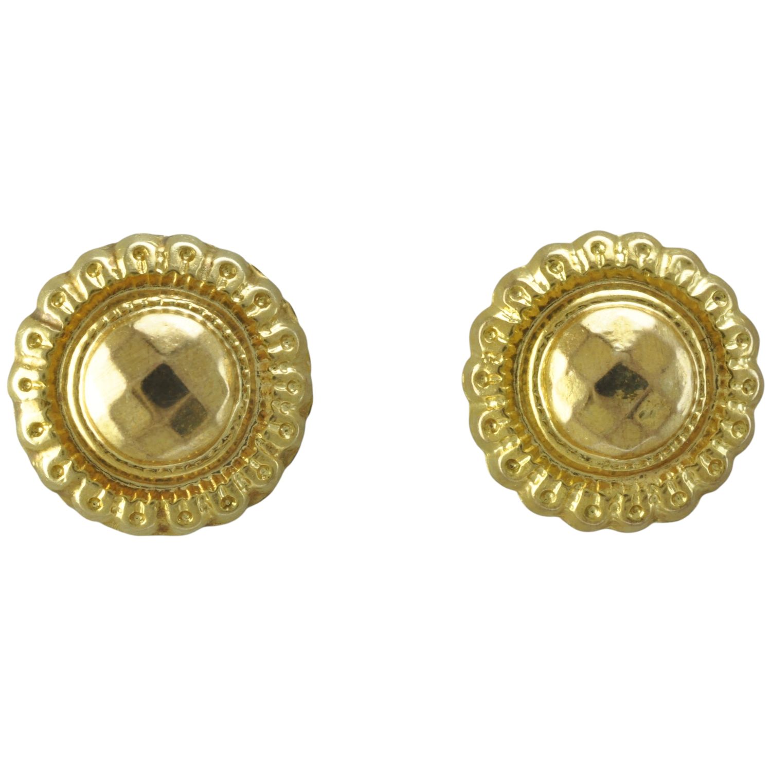 9ct Gold Patterned Studs