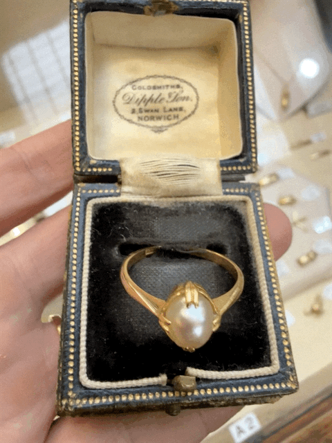 22ct Gold Pearl Ring