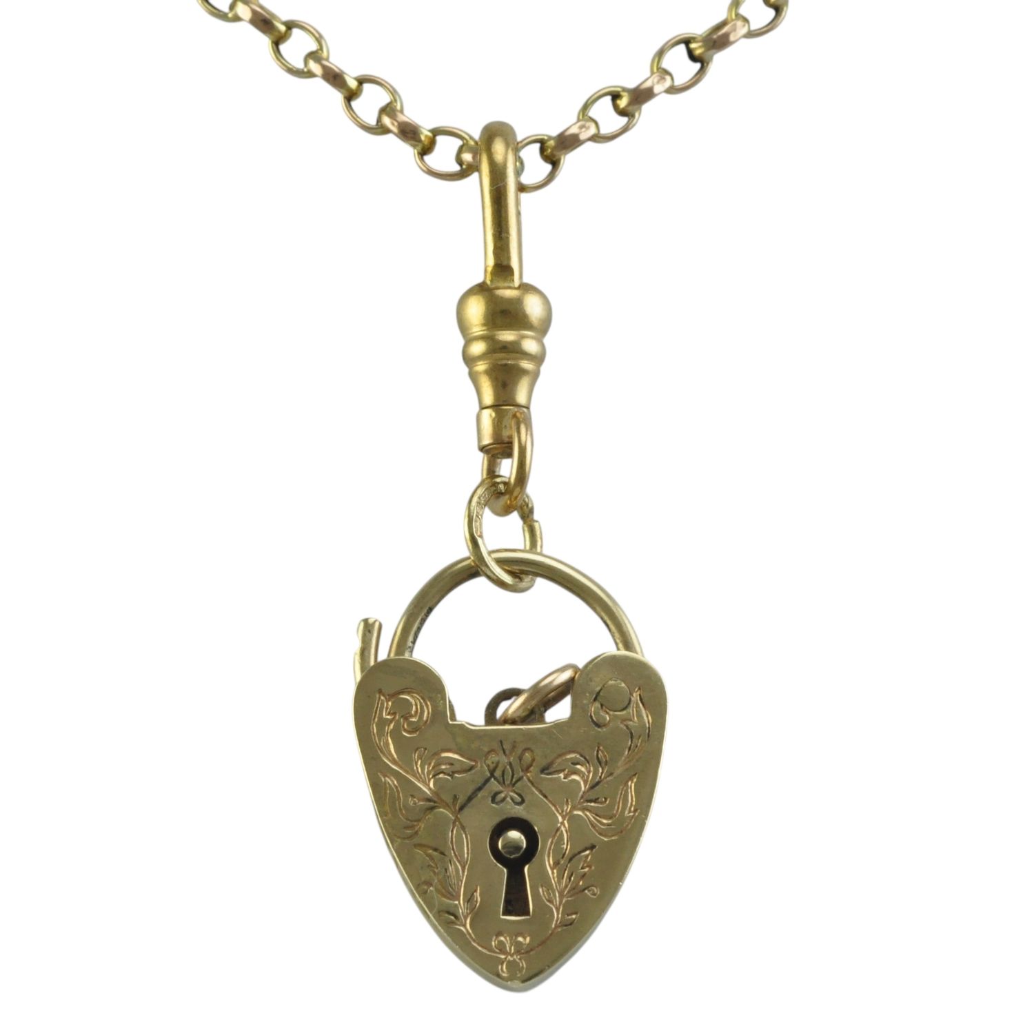 Vintage 9ct Gold Floral Heart Locket Vintage 9ct Gold Floral Heart Locket