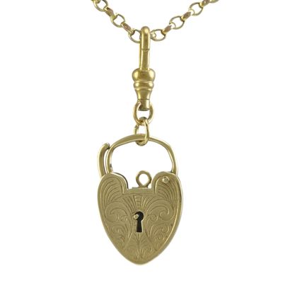 Vintage Heart Padlock