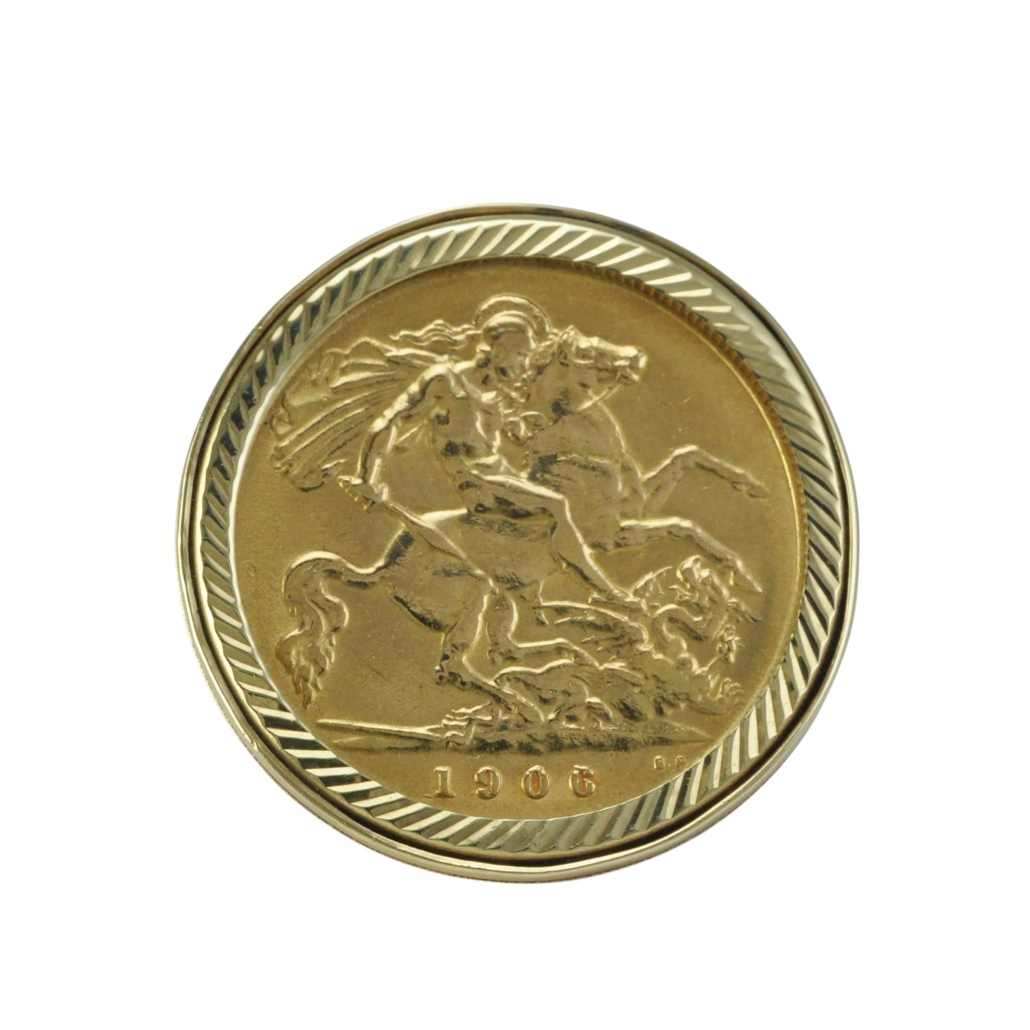 Vintage 9ct Gold Half Sovereign Ring