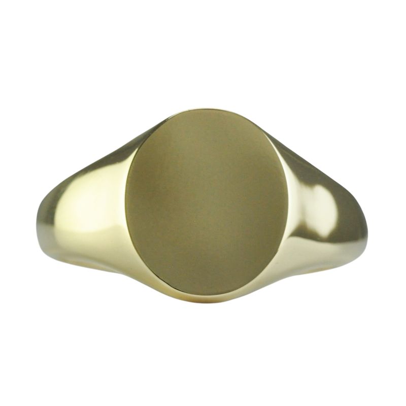 9ct Gold Oval Oxford Signet Ring