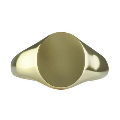 9ct Gold Oval Oxford Signet Ring