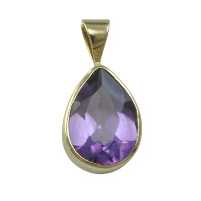 9ct Gold Amethyst Pendant 9ct Gold Amethyst Pendant