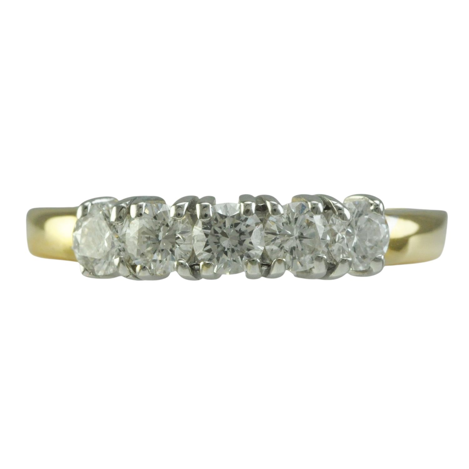 18ct Diamond Five Stone Diamond Ring