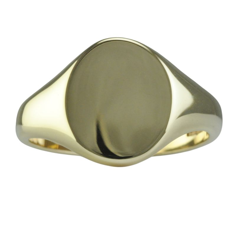 9ct Gold Oval Oxford Signet