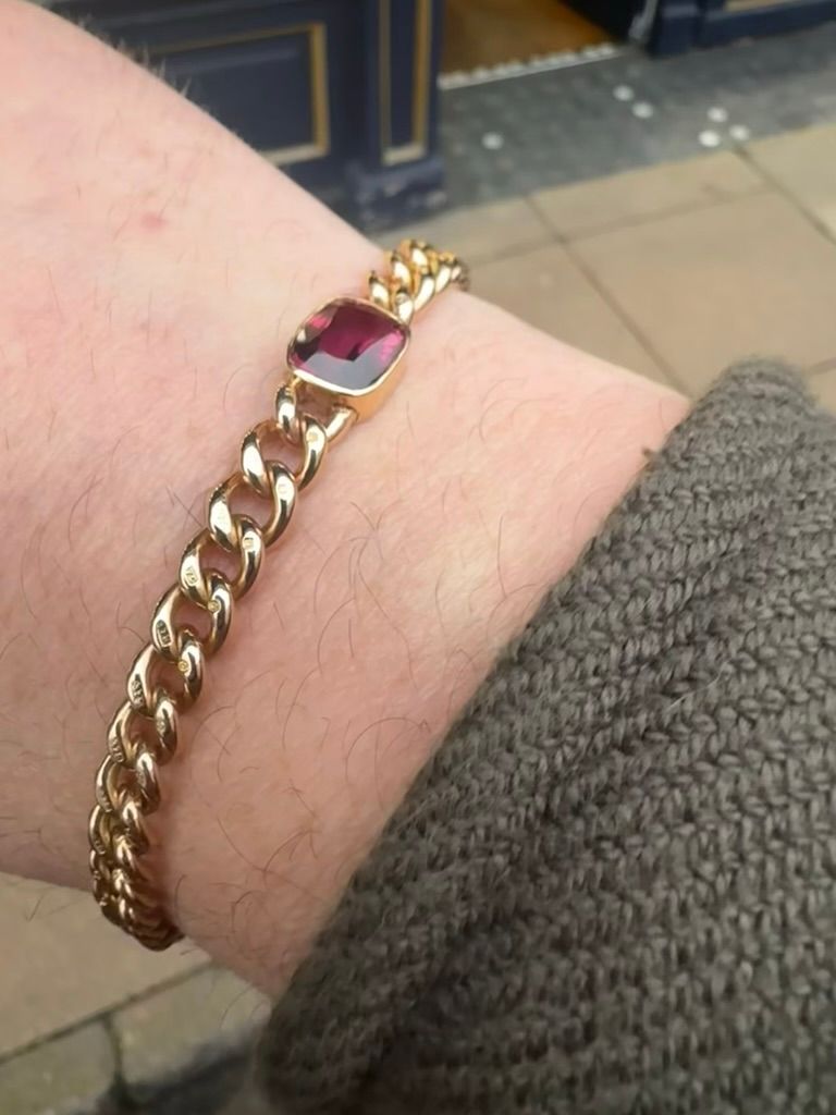 Tourmaline Set Antique Bracelet