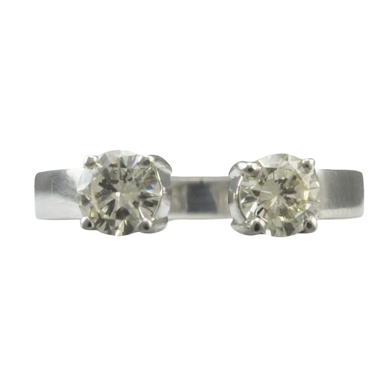 18ct and Diamond Torque Ring